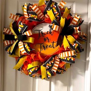Halloween door wreath